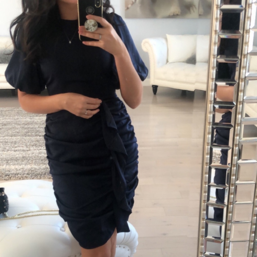 Navy Blue Petite Dress